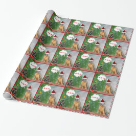 Weihnachtseichhörnchen-und Weihnachtsbaum Geschenkpapier