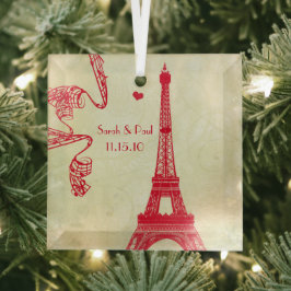 Weihnachtseiffelturm Ornament Aus Glas