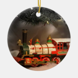 Weihnachtseilzug Keramik Ornament