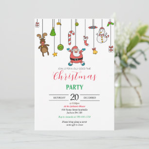 Weihnachtseinladung Modern Druckbar Einladung