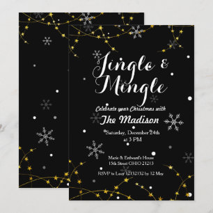 Weihnachtseinladung zu Jingle und Mingle-Holiday Einladung