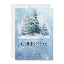 Weihnachtseinladung zum Winter-Schnee-Weihnachtsfe