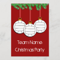 Weihnachtseinladungen für Volleyball