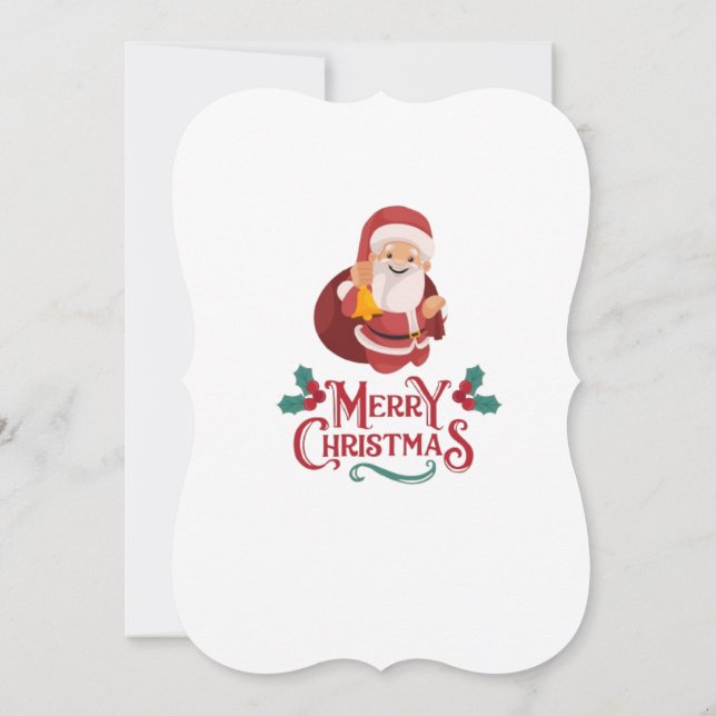 Weihnachtseinladungskarte (Rückseite)