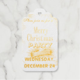 Weihnachtseinladungskarten Geschenkanhänger
