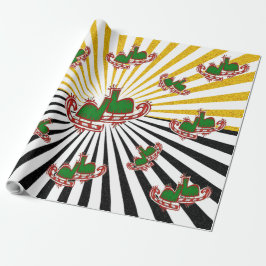 Weihnachtseis-Skate - Geschenkpapier