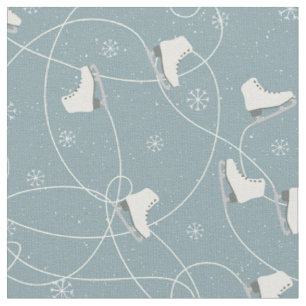 Weihnachtseis-Skate-Muster - Weihnachtsgeschenke Stoff
