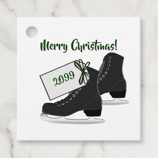 Weihnachtseis-Skate Paket Geschenkartikel Geschenk Geschenkanhänger (Vorderseite)