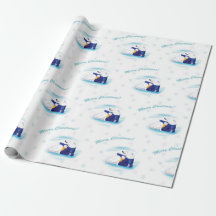 WeihnachtsEisbär-Packpapier