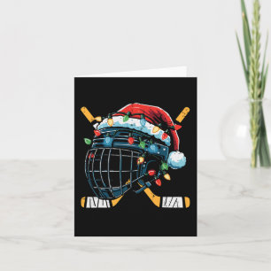 Weihnachtseisen Hockey Helm Santa Xmas Men Boys Ki Karte