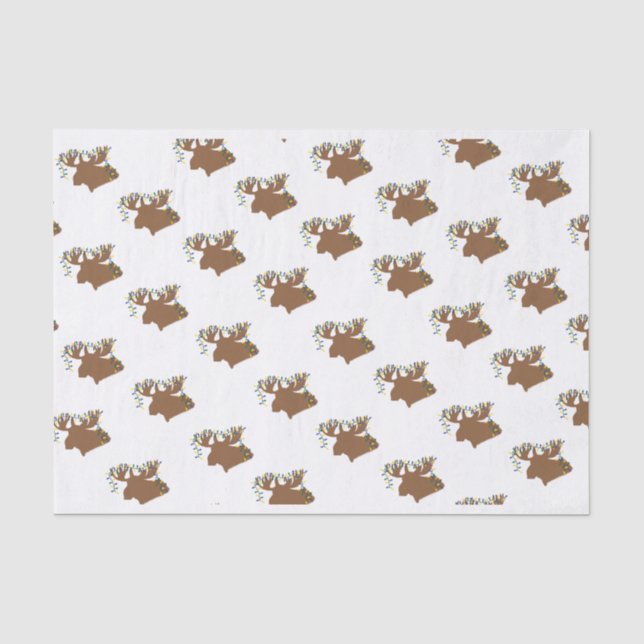 Weihnachtselch-Land-Seidenpapier Seidenpapier (Vorderseite)