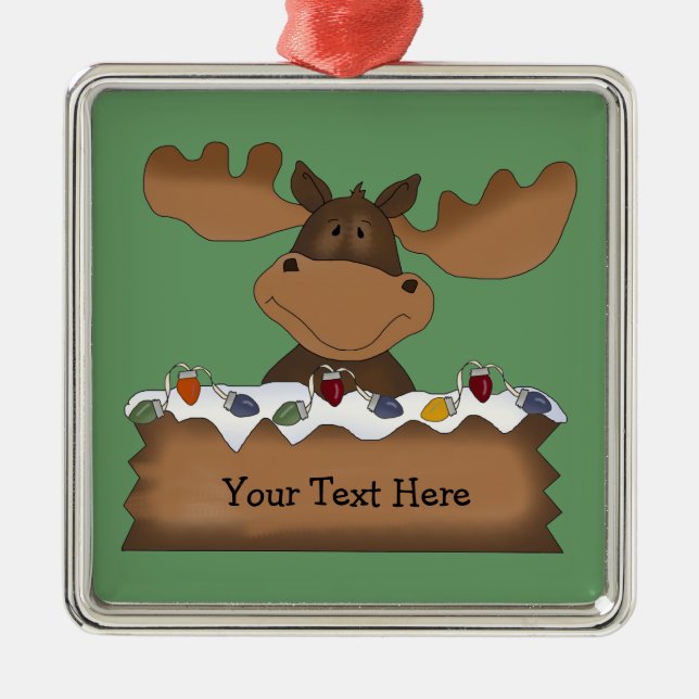 Weihnachtselche (kundengerecht) silbernes ornament (Vorne)
