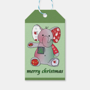 Weihnachtselefant Geschenkanhänger