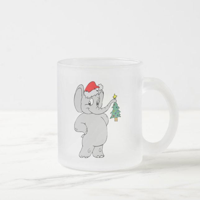 Weihnachtselefant Mattglastasse (Rechts)