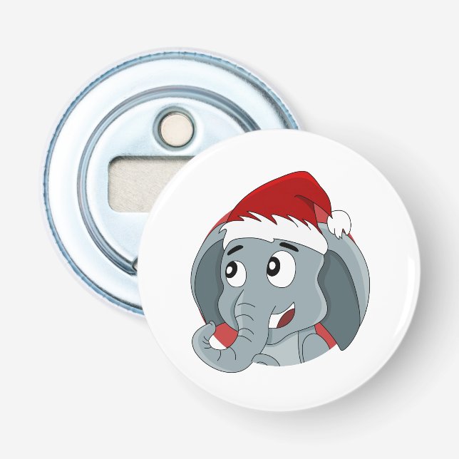 Weihnachtselefantenflaschenöffner zum Cartoon Flaschenöffner (Vorderseite)