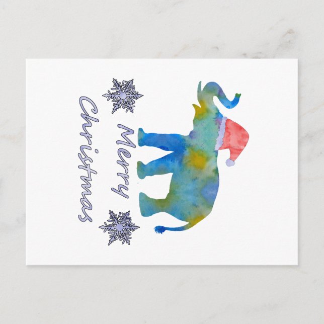 Weihnachtselementar Feiertagspostkarte (Vorderseite)