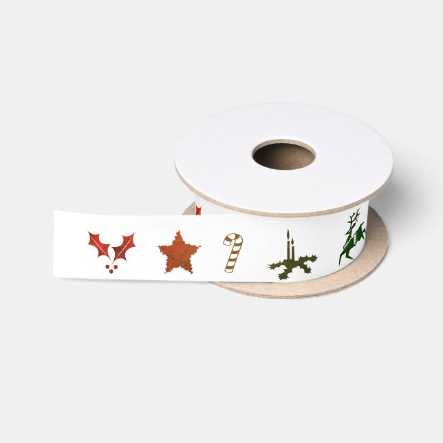 Weihnachtselemente - Band Satinband (Spule)