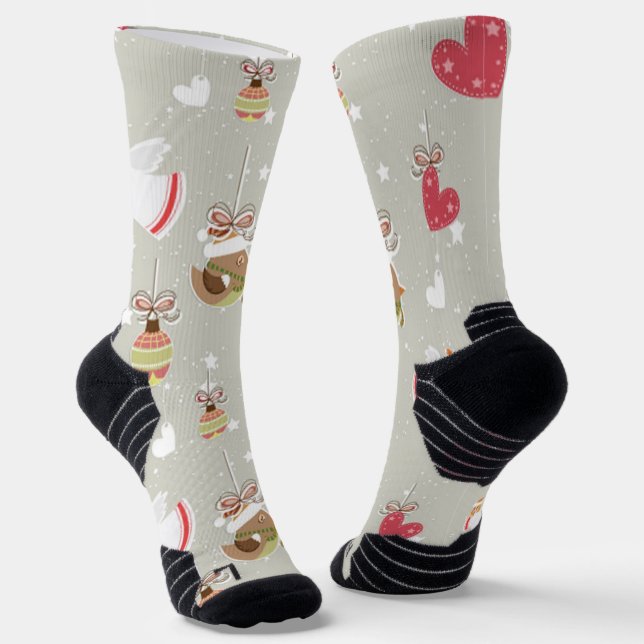 Weihnachtselemente Engel Socken (Gewinkelt)