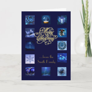 Weihnachtselemente Frohe Weihnachtskarte Feiertagskarte