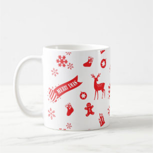 Weihnachtselemente Kaffeetasse
