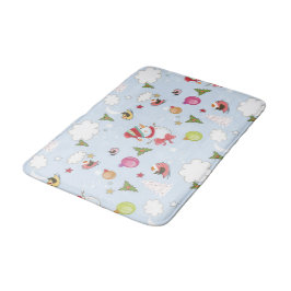 Weihnachtselemente Snowman Muster Badezimmer Mat Badematte