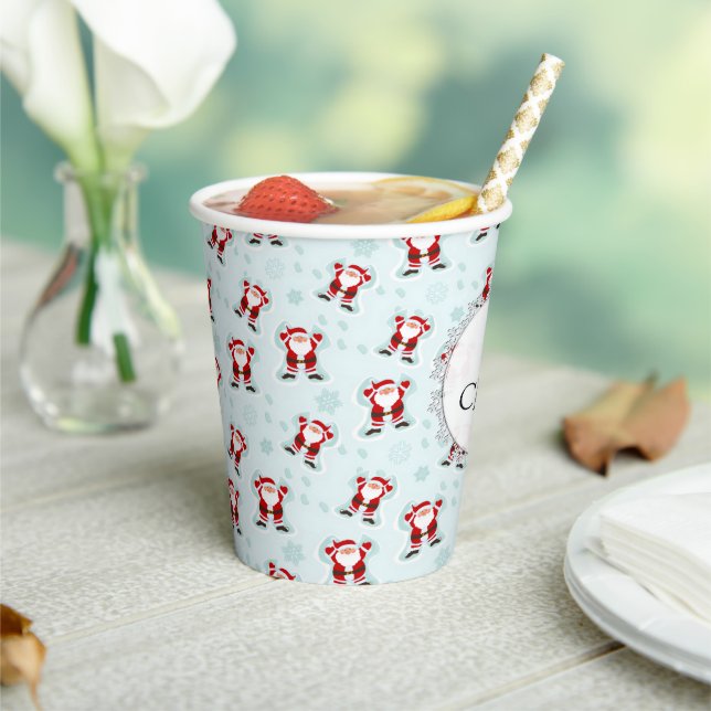 Weihnachtselemente Weihnachtsmann Papiertasse Pappbecher (In Situ)