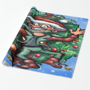 Weihnachtself 2x3' 60# Wanddekoration Geschenkpapier