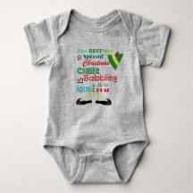 Weihnachtself Baby Bodysuit