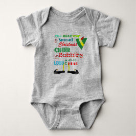 Weihnachtself Baby Bodysuit Baby Strampler