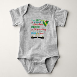 Weihnachtself Baby Bodysuit Strampler