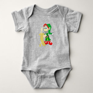 Weihnachtself Baby Strampler