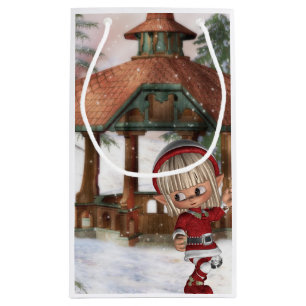 Weihnachtself bei Nordpol Kleine Geschenktüte