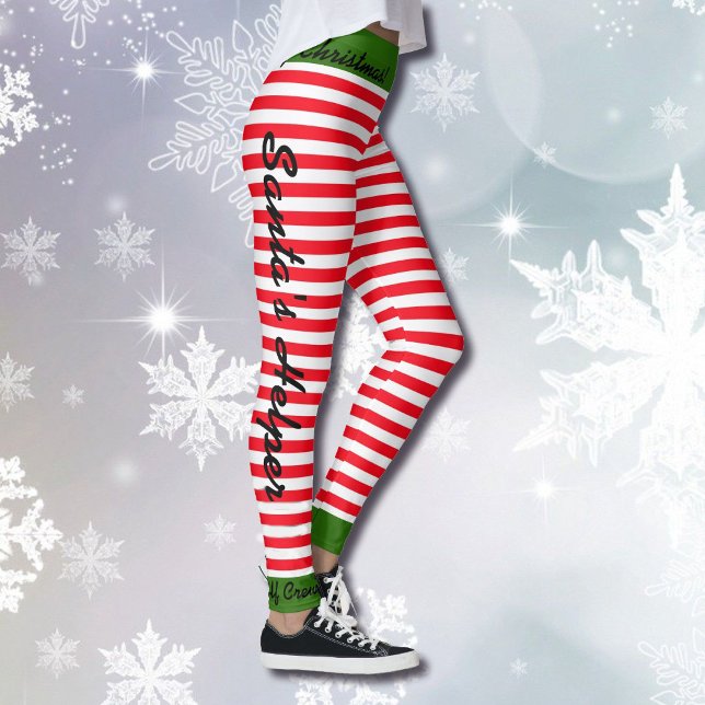 Weihnachtself Crew Leggings Weihnachtsmann IHR NAM (Von Creator hochgeladen)