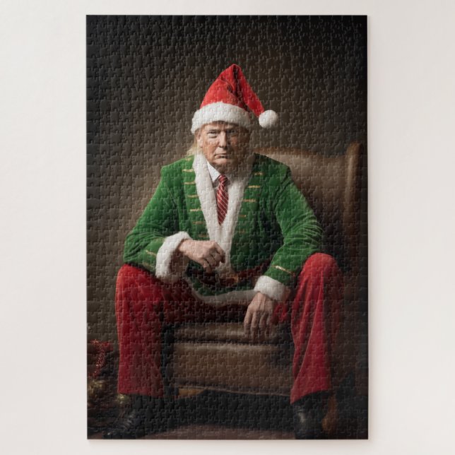 Weihnachtself Donald Trump (Vertikal)