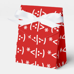 Weihnachtself-Emoticon Xmas-ASCII-Textart Geschenkschachtel