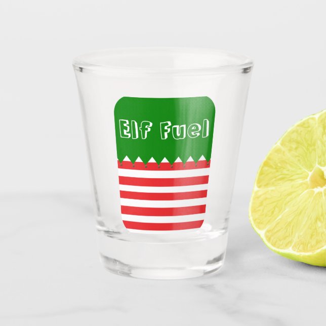 Weihnachtself Fuel Shot Glas (Vorderseite)