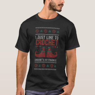 Weihnachtself Ich mag es, Crochet Crochet ist mein T-Shirt