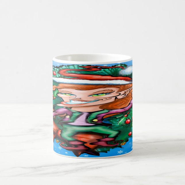 Weihnachtself Kaffeetasse (Mittel)