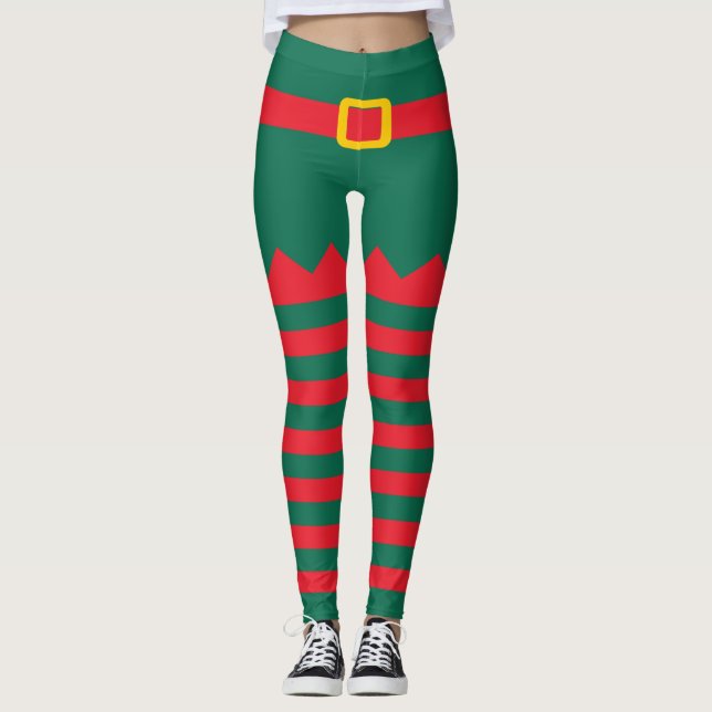 Weihnachtself Leggings (Vorderseite)