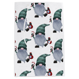 Weihnachtself mit diesem Geschenk Tasche Mittlere Geschenktüte