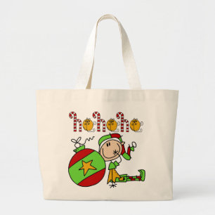 Weihnachtself Niedlich festlich Jumbo Stoffbeutel