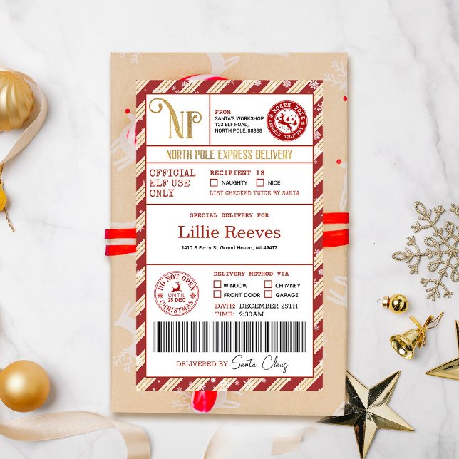 Weihnachtself Nordpol Sonderversand Rechteckiger Aufkleber (Von Creator hochgeladen)