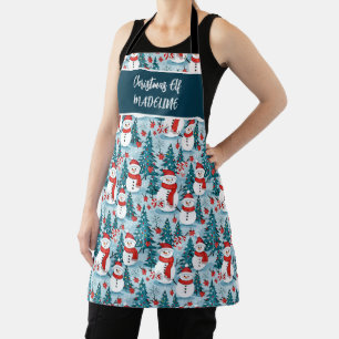 Weihnachtself Personalisiert Schürze