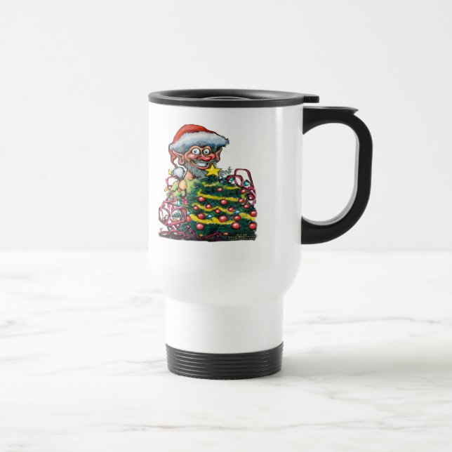 Weihnachtself Reisebecher (Rechts)
