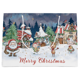 Weihnachtself Rudolph Gift Bag Große Geschenktüte