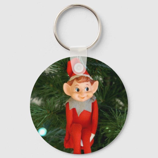 Weihnachtself Schlüsselanhänger (Vorderseite)