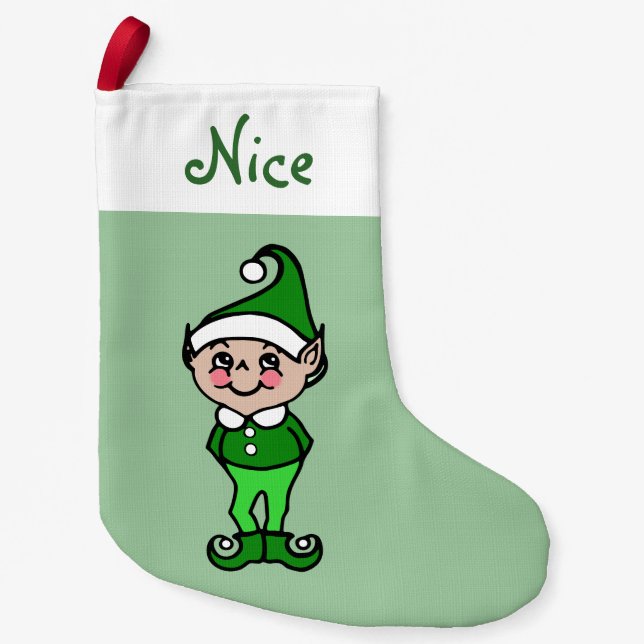 Weihnachtself-Strumpf Kleiner Weihnachtsstrumpf (Vorderseite)