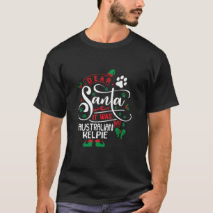 Weihnachtself Weihnachten Hund Rasse Australi T-Shirt