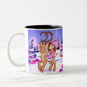 Weihnachtself Zweifarbige Tasse
