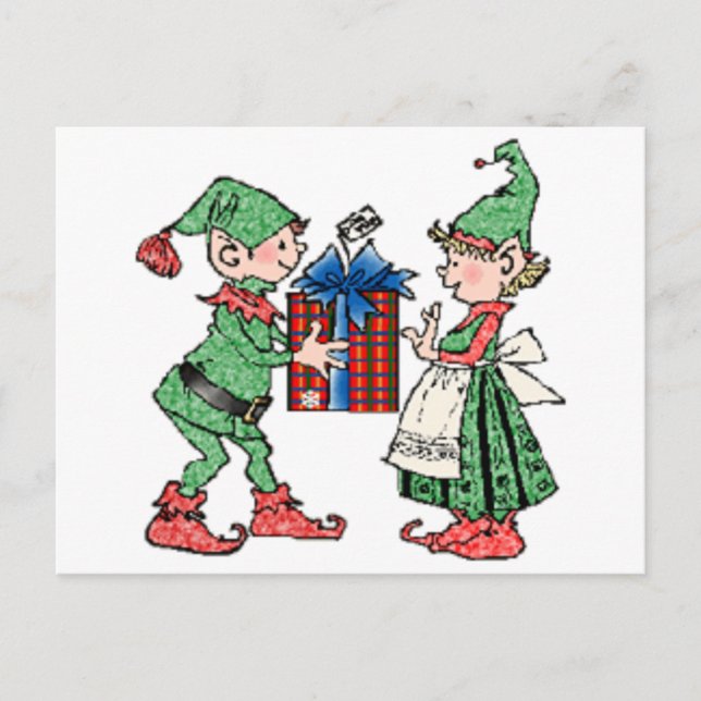 Weihnachtselfen Geschenk für Weihnachten (Vorderseite)